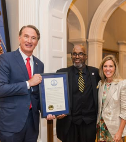 Le gouverneur et la première dame avec Martin Townes