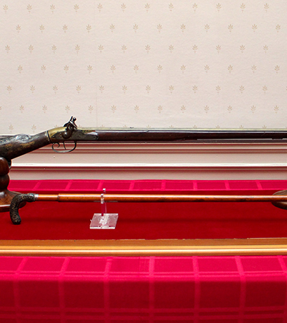 un pistolet à air comprimé