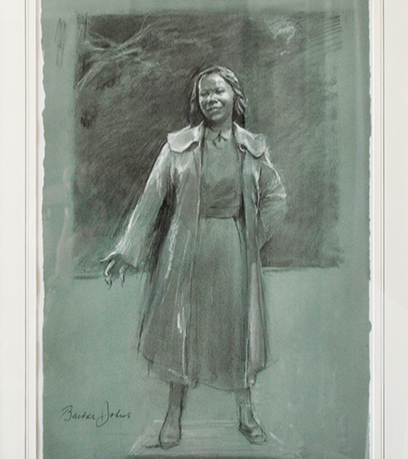 une esquisse préliminaire du monument de Barbara Johns.
