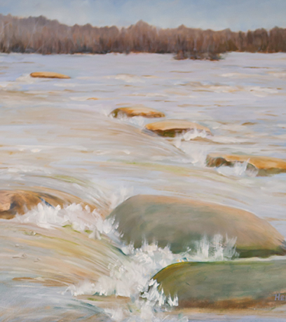 La rivière James : The Rapids" de Helen Crighton.
