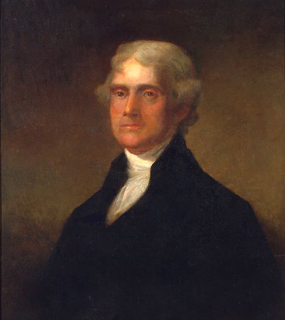 un portrait de Thomas Jefferson
