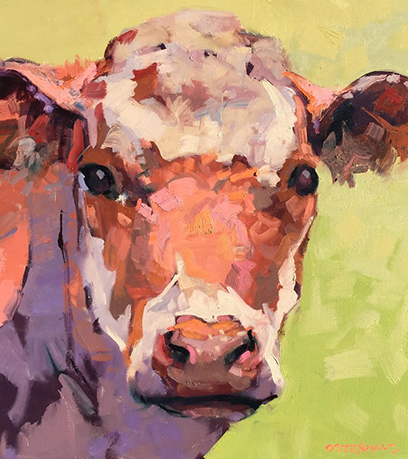 Peinture d'une vache