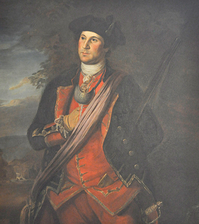 Tableau de Charles Willson Peale représentant le jeune George Washington.